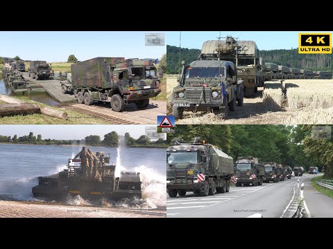 Der komplette Film! Bundeswehr Manöver Grand Crossing 2025 Kriegsbrücken über Rhein und Weser