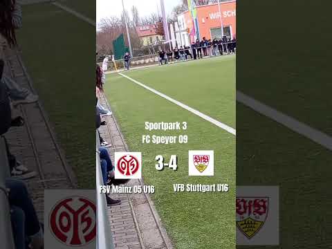 FSV Mainz 05 U16 VS VFB Stuttgart U16 in Speyer Sportpark 3.