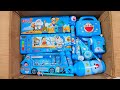 Unboxing Cute Doraemon Stationery Pouch Pencil Case Notebook Sharpener Eraser Pen Gift Pack
