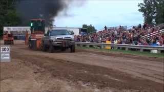 preview picture of video 'MTTP PULLS- ST. JOHNS, MI PRO STREET DIESEL PICKUPS  7-28-14'