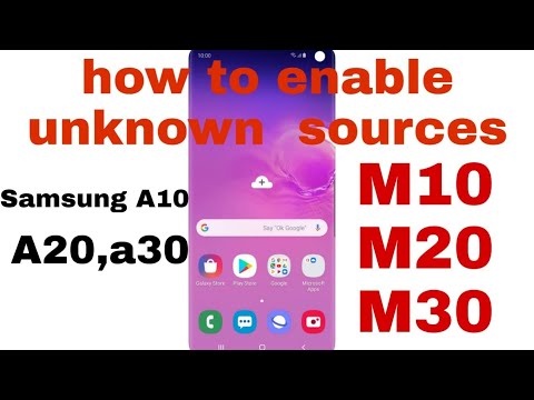 How to enable unknown sources in Samsung Galaxy A10 A20 m10 Samsung ka unknown sources kaise chalo