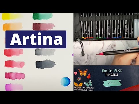 Artina Brush Pens / Watercolor markers - are they good budget alternative