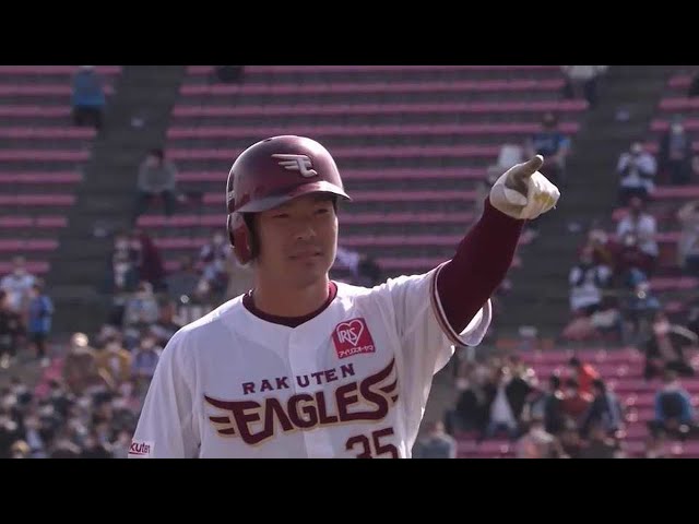 【4回裏】イーグルス・島内の2点タイムリー3ベースヒットですぐさま同点!! 2021/5/12 E-L