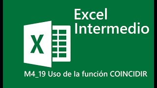 19 Uso de la función COINCIDIR