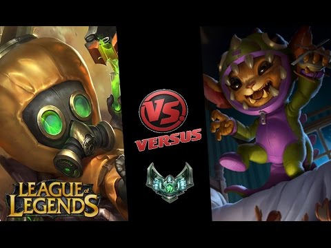 League of Legends - DIAMOND RANKED - HEIMERDINGER VS GNAR TOPLANE!