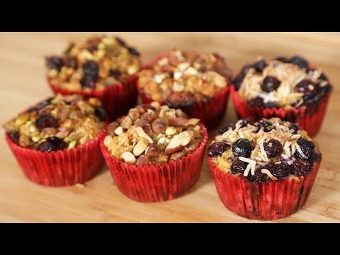 蒸し焼きオートミール 3つのおいしい食べ方 (Baked Oatmeal 3 Delicious Ways)