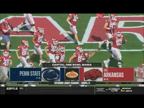 2022 Outback Bowl (#21 Arkansas vs. Penn State)