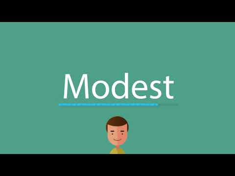 Modest pronunciation