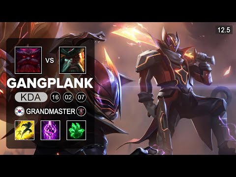 Gangplank Top vs Ornn - KR Grandmaster - Season 12 Patch 12.5
