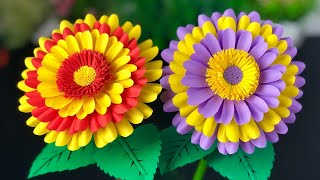 😍 How to Make: 🌸 Beautiful Paper Flower Making | Transform Paper into Flowers ✨Home Decor