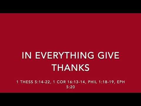 IN EVERYTHING GIVE THANKS - SONGS OF REDEMPTION AND SANCTIFICATION COLLECTION
