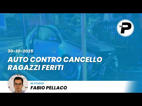 TGPrealpina 30/10/2025. Auto contro cancello: ragazzi feriti