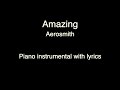 Amazing - Aerosmith (Piano KARAOKE)
