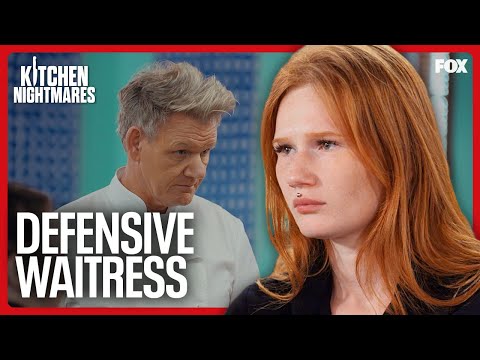 Restaurant Server Snaps Back At Gordon | Kitchen Nightmares