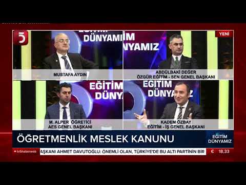 Genel Başkanımız Kadem Özbay, TV5`te, Eğitim Dünyamız programına katıldı. | EĞİTİM İŞ