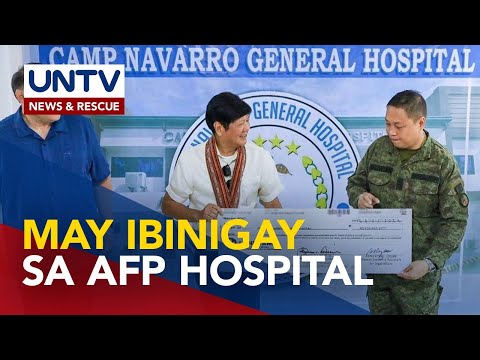 Pang. Marcos Jr., dumalaw sa AFP hospital sa Zamboanga City; P80-M donasyon, ibinigay
