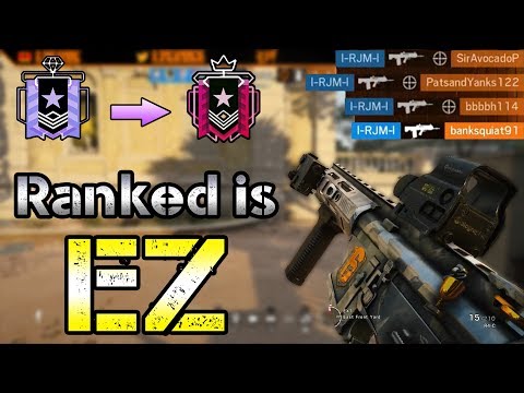 Console Ranked but it's EZ - Rainbow Six Siege Champion Gameplay