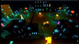 Nanocorp - Dev - cyberpunk style - city level - lighting variation