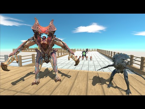RAIJIN VS XENOMORPH DEATH RUN  - Animal Revolt Battle Simulator