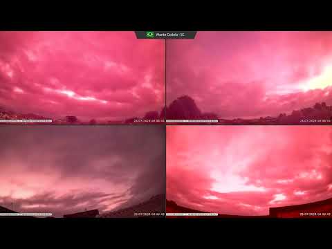 Timelapse do céu - Uma semana em alguns instantes em Santa Catarina - Monte Castelo - 27/07/2026