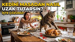 Kedinizin Masaya Çıkmasını Nasıl Engellersiniz? (İşe Yarayan Yöntemler)