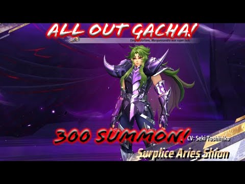 Saint Seiya: Awakening (KOTZ) - Surplice Aries Shion All Out Gacha! 300 Summon for Him!