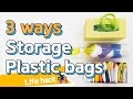 [Life Hacks] 3 Ways Storage Plastic bags | sharehows