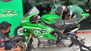 Download lagu MSBK600 WetRace Pit Stop Tyre change 😥 mp3