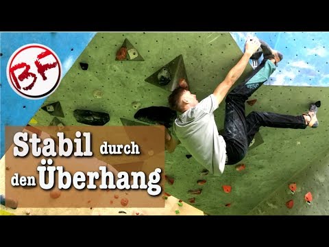 Bouldern und Klettern - Stabil durch den Überhang
