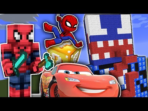 Örümcek Adam Venom Şans Blokları Açıyor Minecraft Maceraları