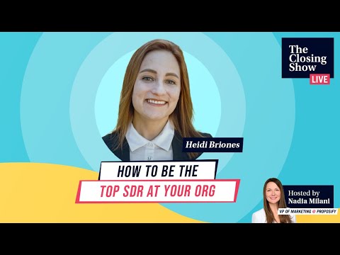 Be The Top SDR at Your Org with Heidi Briones - YouTube
