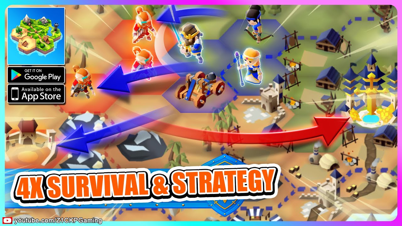 THIS 4X STRATEGY GAME HAS ME HOOKED! Hexapolis: Civilization wars Gameplay android & iOS - Z1CKP