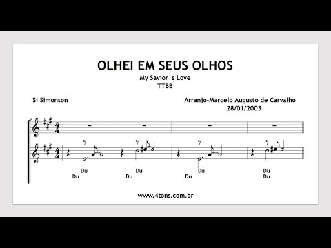 TTBB 0135 00 OLHEI EM SEUS OLHOS QUARTETO MIDI