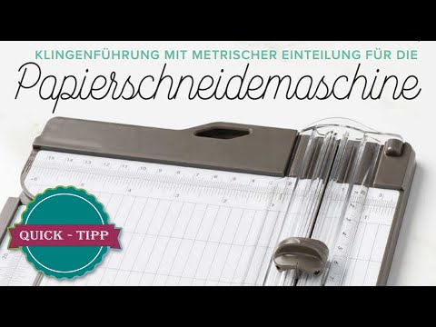 Quick Tipp #31| Neu im Sortiment | Klingenführung mit metrischer Einteilung für den Papierschneider