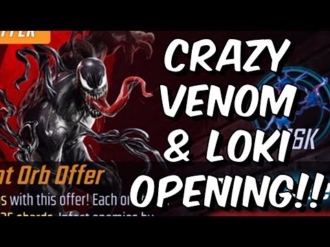 Crazy Venom & Loki Premium Orb Opening!! - Marvel Strike Force