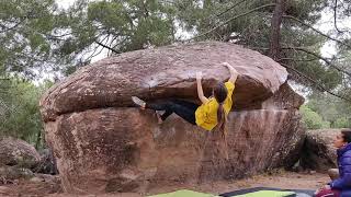 Video thumbnail of Mantelito chachi, 6a. Albarracín