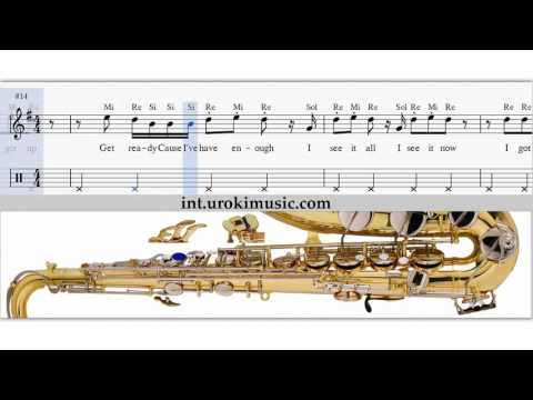 Cours de Saxophone Alto Katy Perry Roar Partitions Mélodie Сhansons Tuto Comment Jouer Tab Tablature