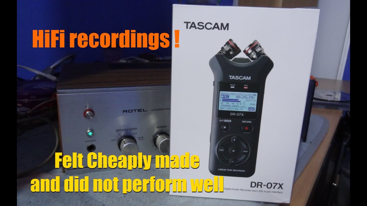 Tascam DR-07X Stereo Sound Recorder, Faulty Unit, check levels