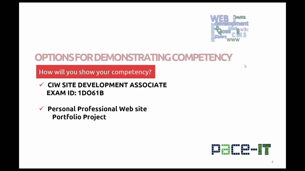 Web Application Developer - Final Competency Demonstration Explained