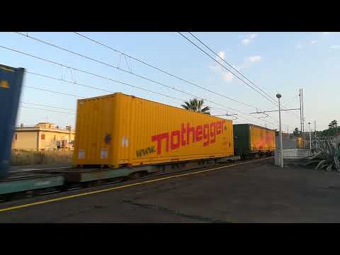 E652.063 con il TCS "Nottegher" BICOCCA -BARI LAMASINATA IN TRANSITO A GUARDIA MANGANO