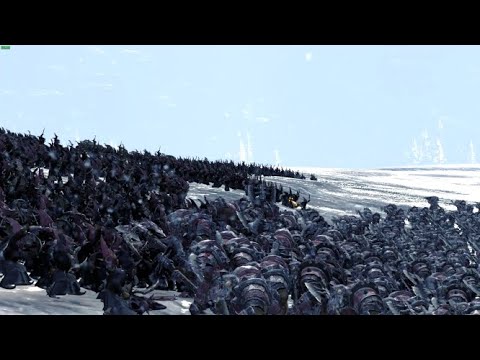 Total War Warhammer 6000 Night Goblins vs 3000 Black Orcs