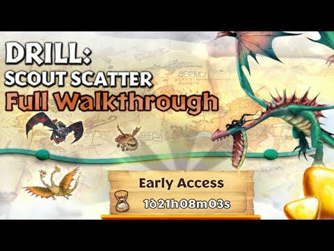 Drill: Scout Scatter - New Gauntlet Event Full Walkthrough | Dragons: Rise of Berk