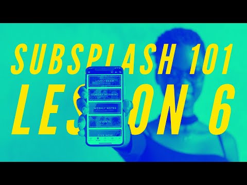 Subsplash Lists lesson video thumbnail
