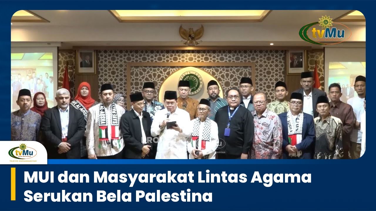 MUI dan Sejumlah Elemen Masyarakat Lintas Agama Serukan Bela Palestina