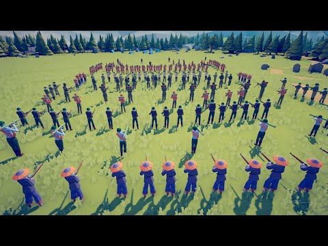 WAR ! Vietnam Army VS USA WW2 Army. Totally Accurate Battle Simulator TABS MOD