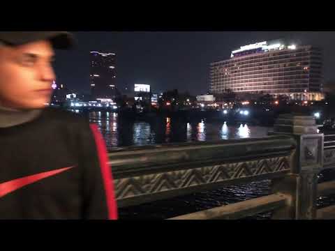 WALKING IN DOWNTOWN CAIRO AT NIGHT