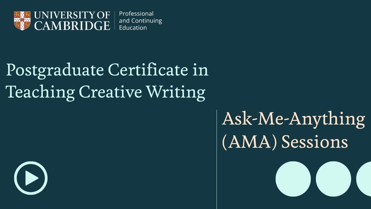 Teaching Creative Writing - Ask-Me-Anything (AMA) Session