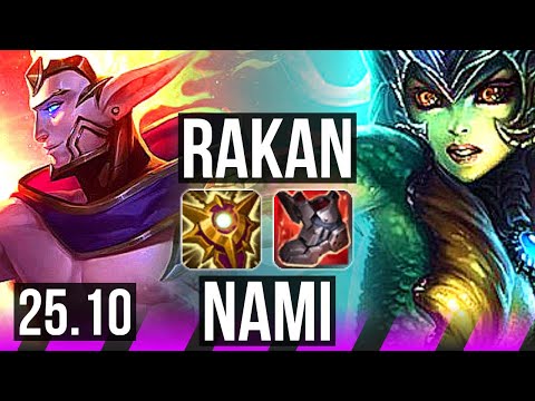 RAKAN & Nilah vs NAMI & Lucian (SUP) | 0/1/19 | EUW Grandmaster | 25.10