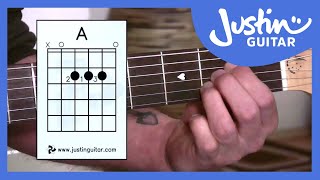 Beginner Guitar Lesson Stage 1: The A Chord, Your Second Super Easy Guitar Chord (BC-112)