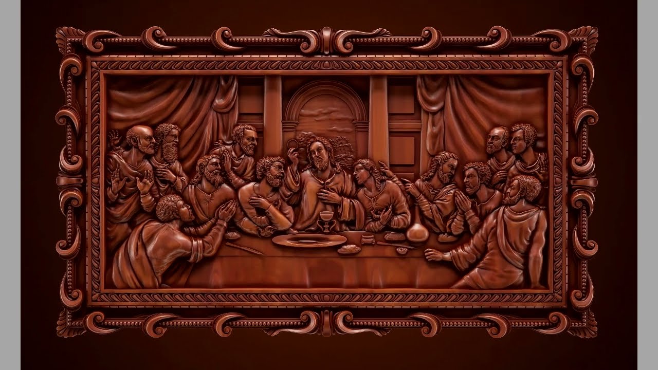The Last Supper bas-relief 3D Model